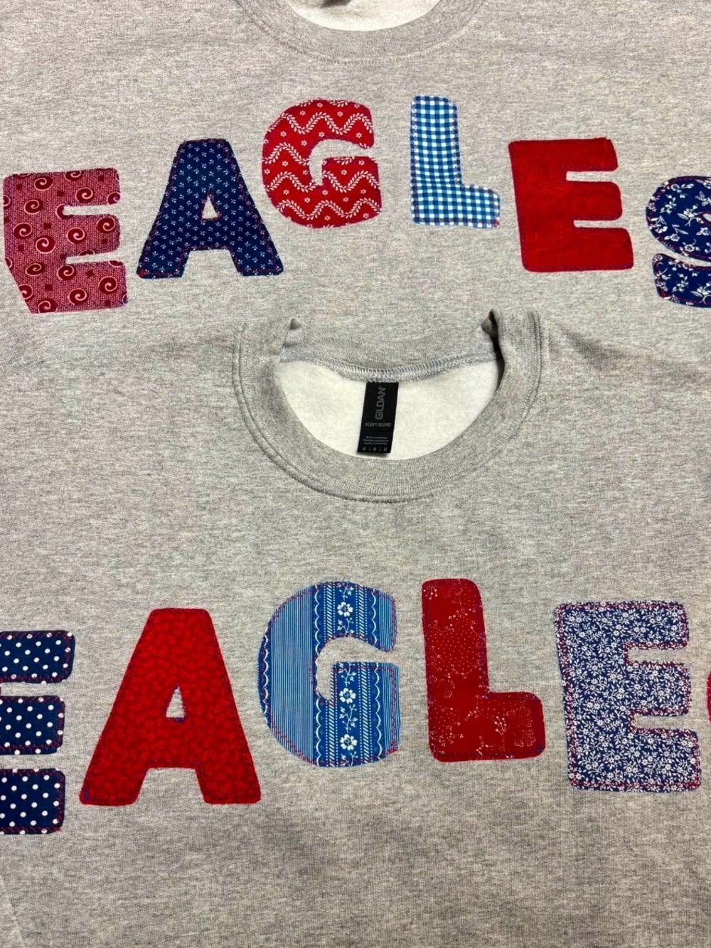 Custom Sweatshirt school sports business name bridal up to 10 fabric letters
